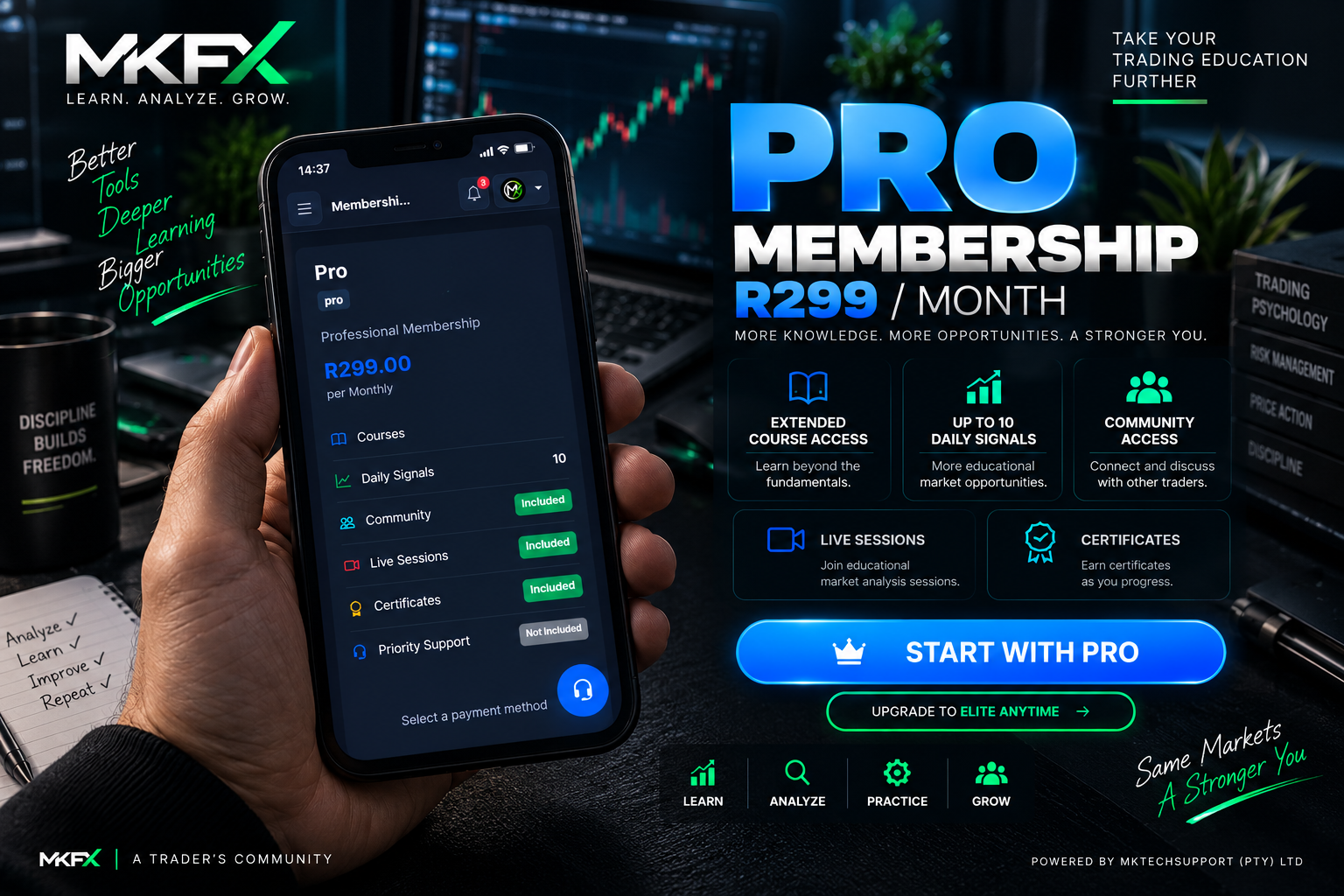 Take Your Trading Education Further with MKFX Pro